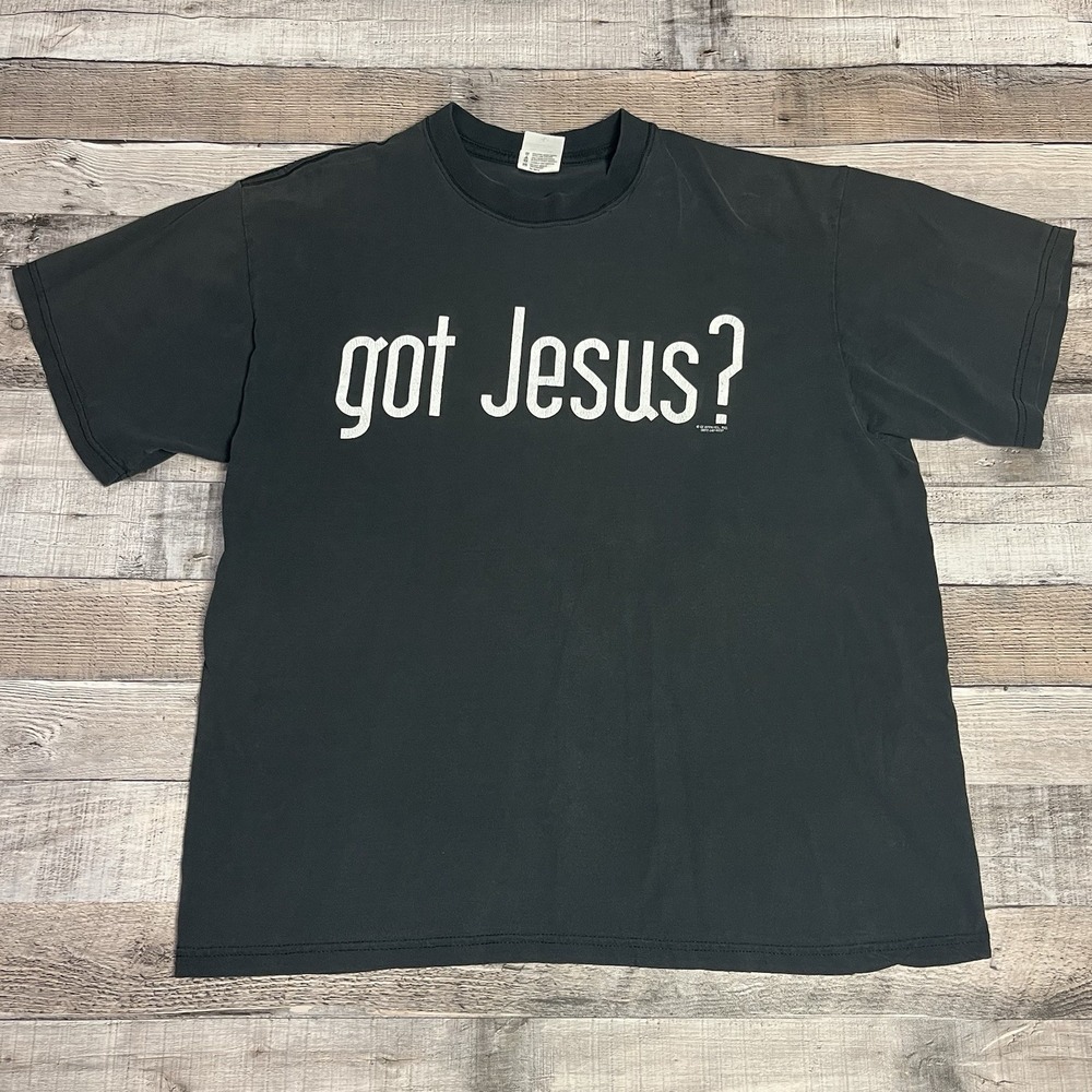 Got Jesus Shirt Size Large Black Y2K Religious Jesus Tee Faith